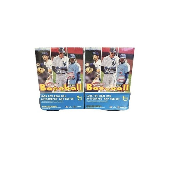 2 BOXES 2022 Topps Heritage Baseball 8 Pack Blaster Boxes Sealed - Picture 2 of 2